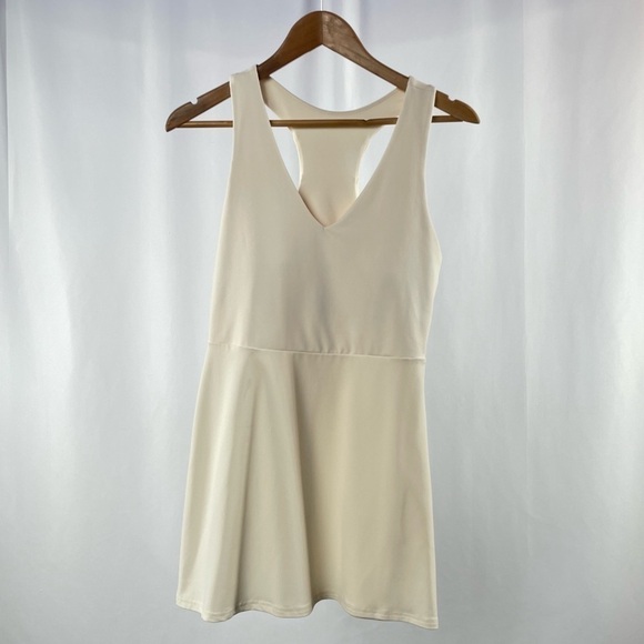 Fabletics On-The-Go Built-In Bra Dress in Egret Size Medium - Picture 3 of 7